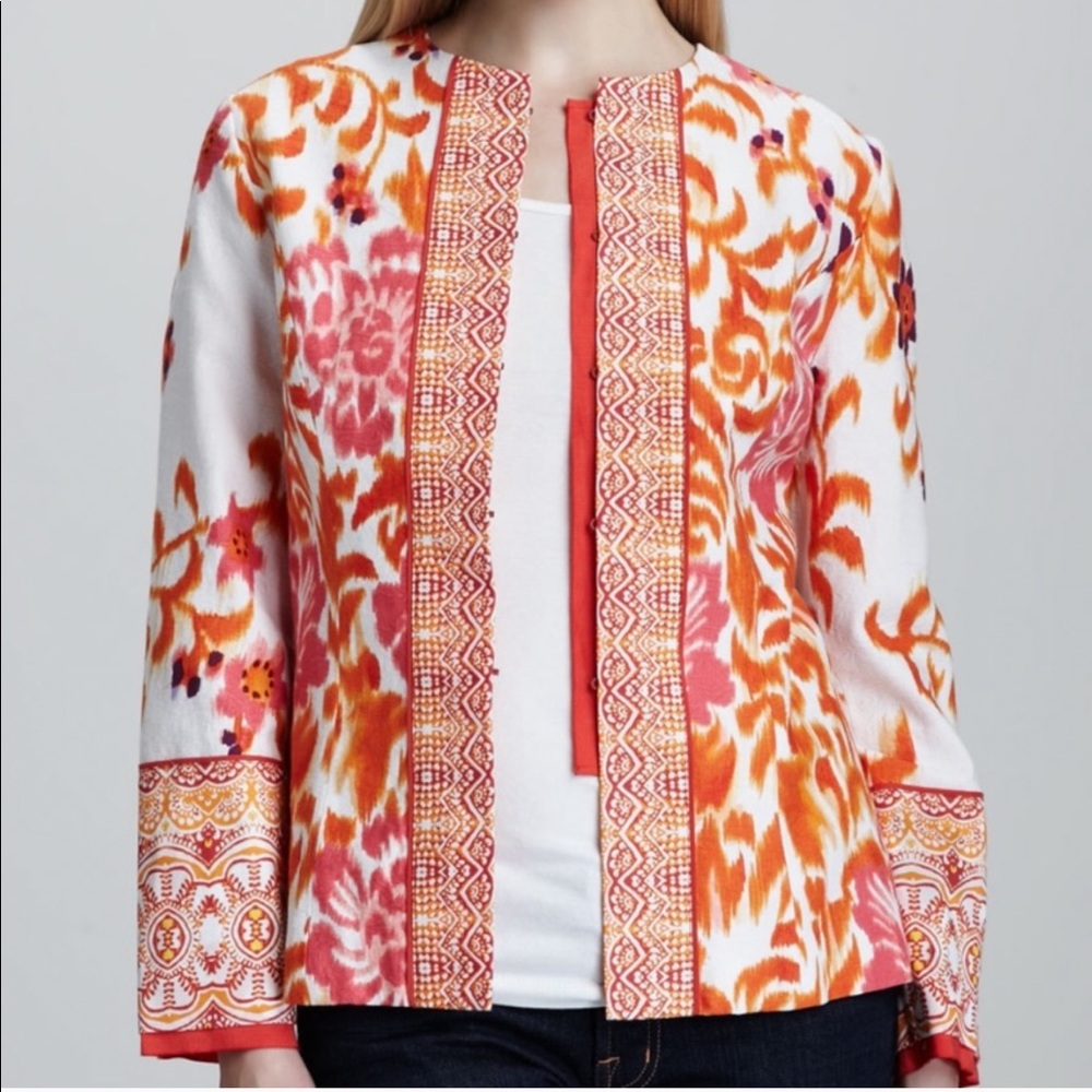 INDIKKA Jacquard Blazer Jacket Neiman Marcus Small